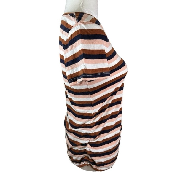 Ingrid+Isabel Maternity - Striped Short Sleeve V Neck Tee - Size S - Picture 3 of 8